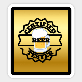 Certified beer tester Sticker